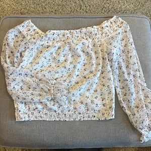 Pretty floral crop blouse. Abercrombie & Fitch.
